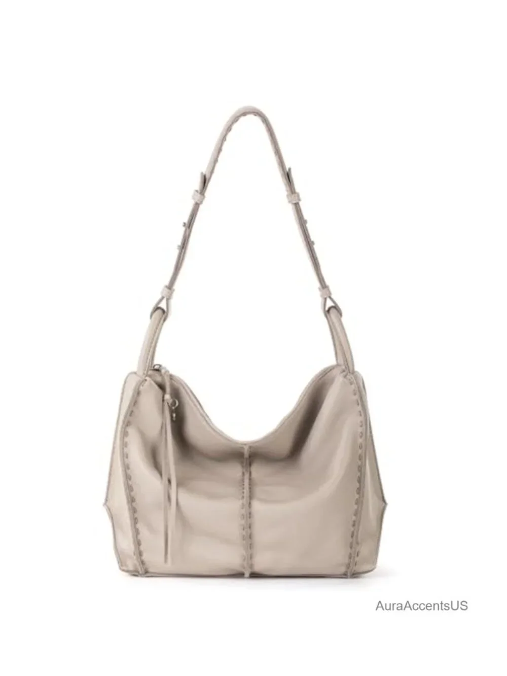 The Sak Los Feliz Hobo - Large Leather Women's Handbag with Zipper Pocket,